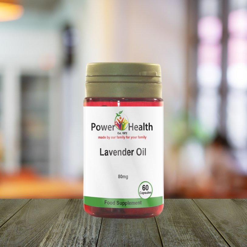 Lavender Oil 80mg 60 Capsules - Power Health - Food Supplement - Eco Natural Products