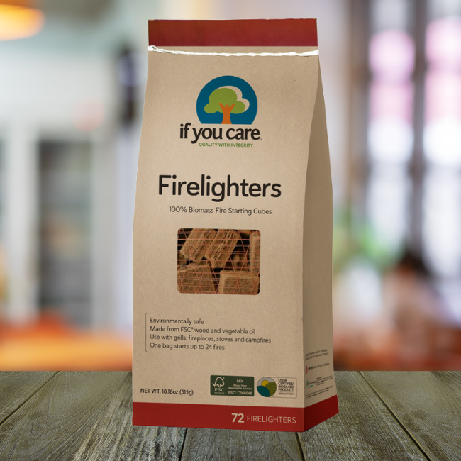 Firelighters Non-toxic Wood and Vegetable 72 pieces