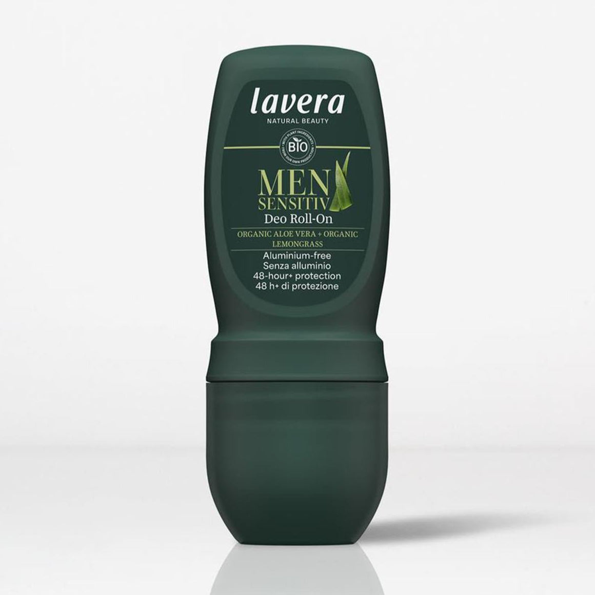 Lavera Men Sensitiv 24H Deodorant Roll On New 50ml front view lifestyle image
