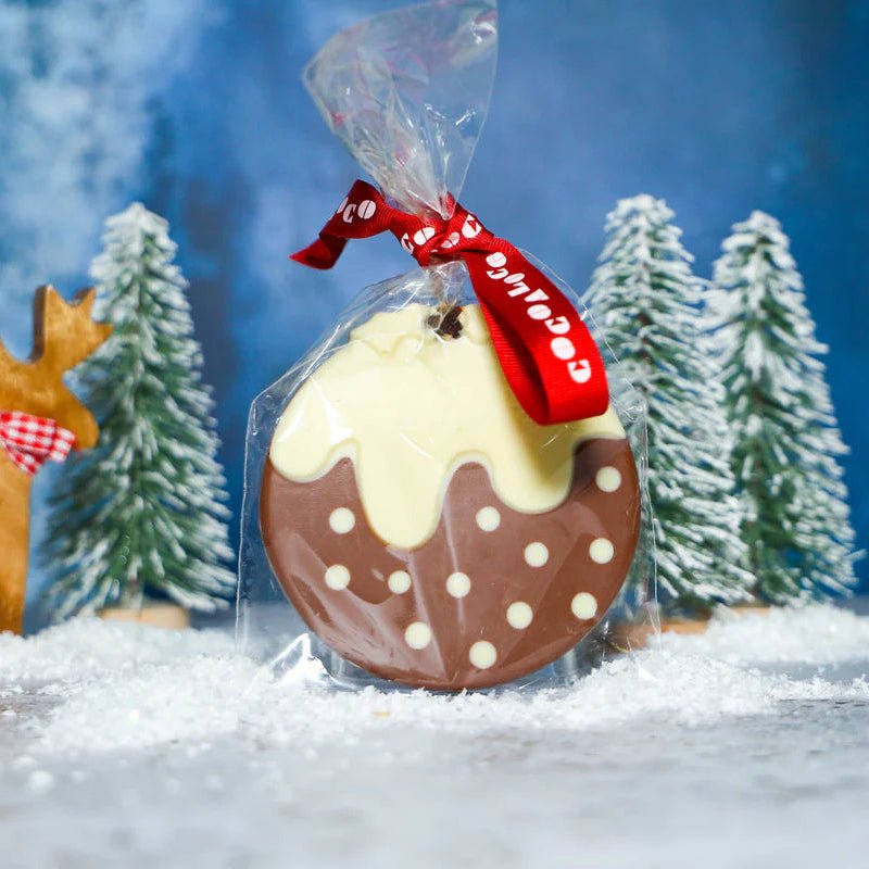 Milk & White Chocolate Christmas Pudding 70g - Cocoa Loco - Pudding & Gelatin Snacks - Cocoa Loco