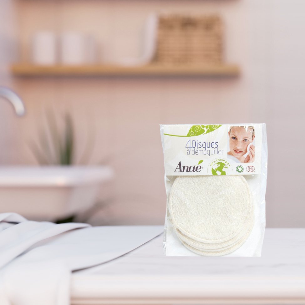 Mini Washable Makeup Cotton Pads 4pcs - Anaé - Cotton Pads - Eco Natural Products