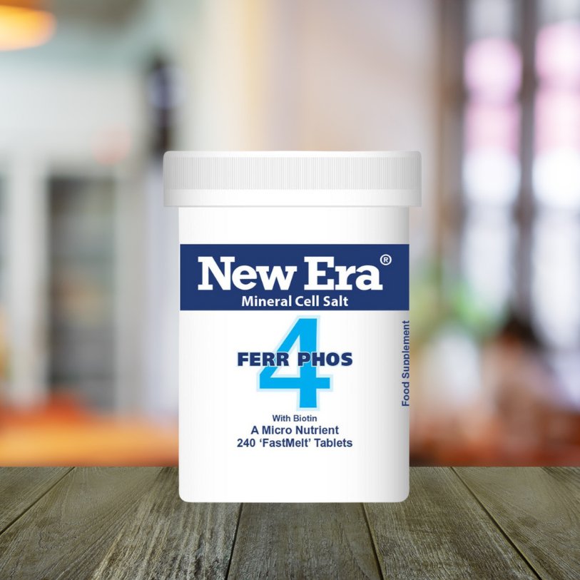 No.4 Ferr. Phos. 240 Tablets - New Era - Food Supplement - Eco Natural Products