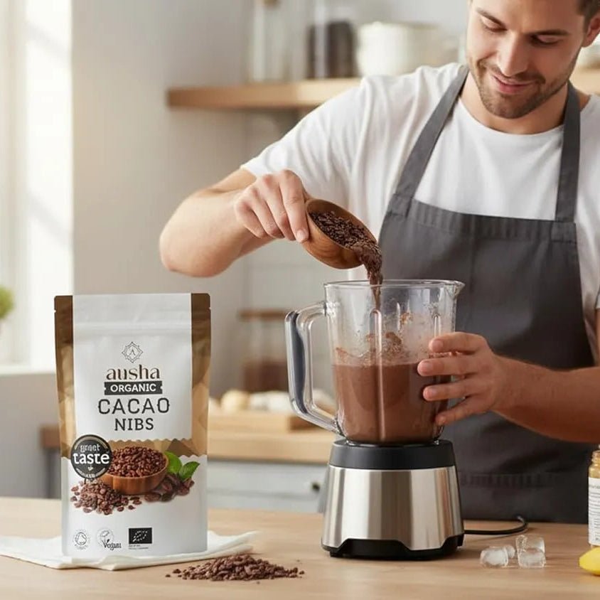 Organic Cacao Nibs 200g - Ausha - Baking Chocolate - Ausha