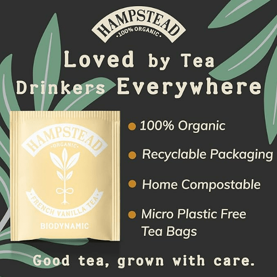 Organic French Vanilla Black Tea 20 Bags - Hampstead Tea - Black Tea - Hampstead Tea