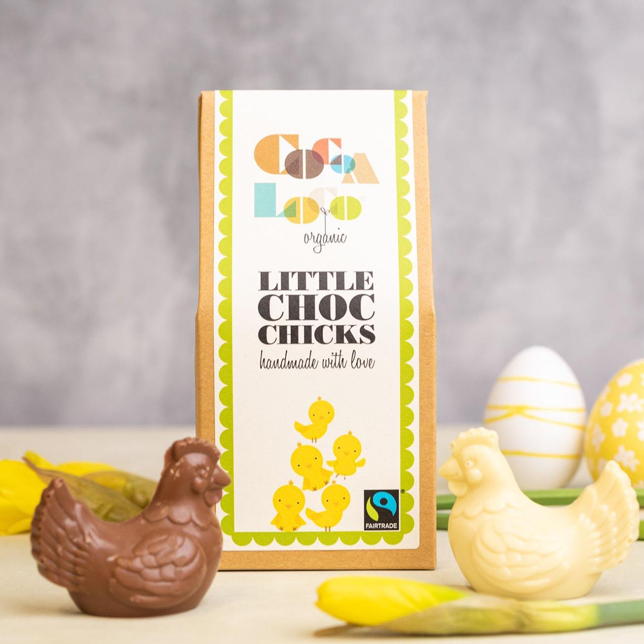 Organic Milk & White Chocolate Chicks Easter 100g - Cocoa Loco - Cocoa Loco