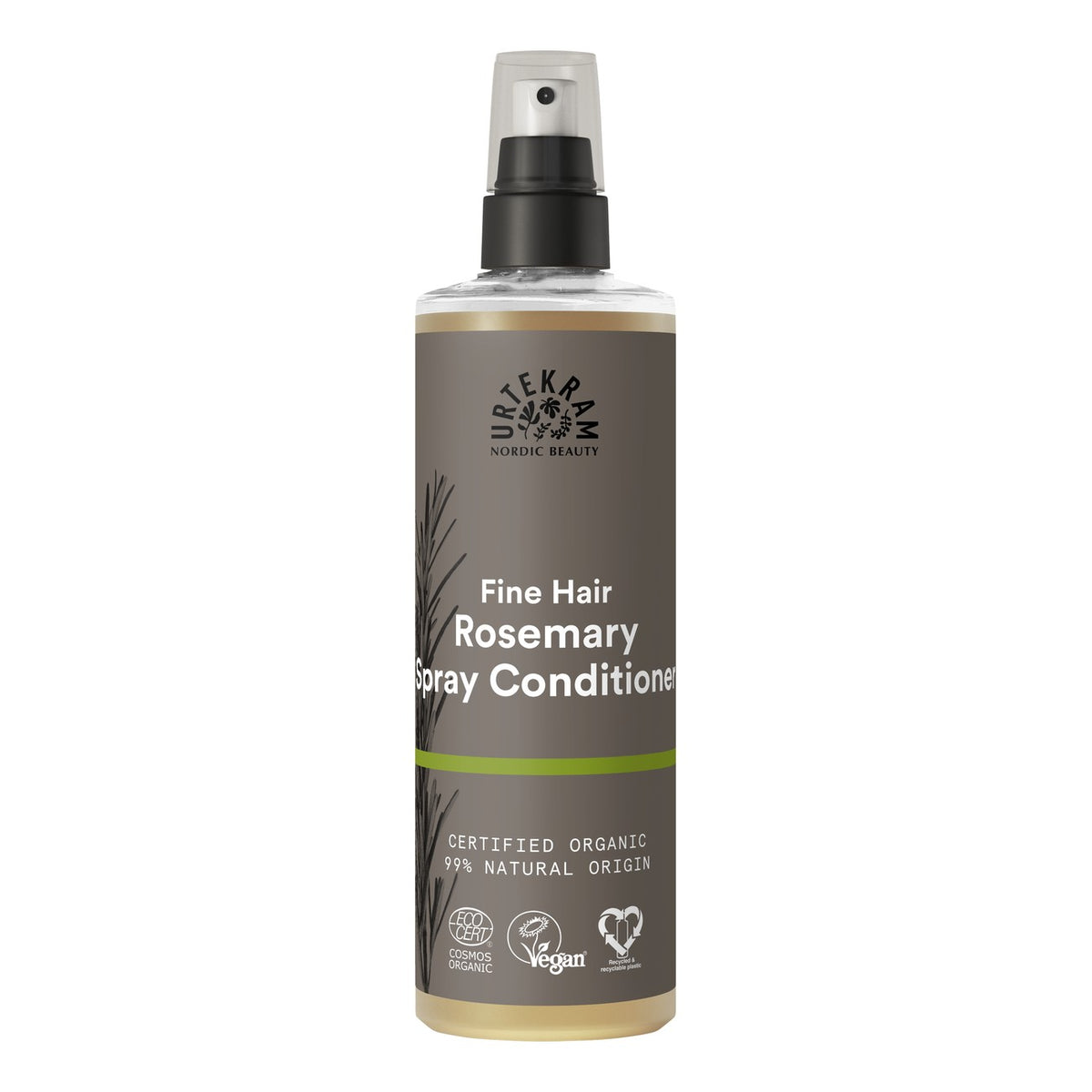 Urtekram Organic Rosemary Leave-In Spray Conditioner for Fine Hair 250ml