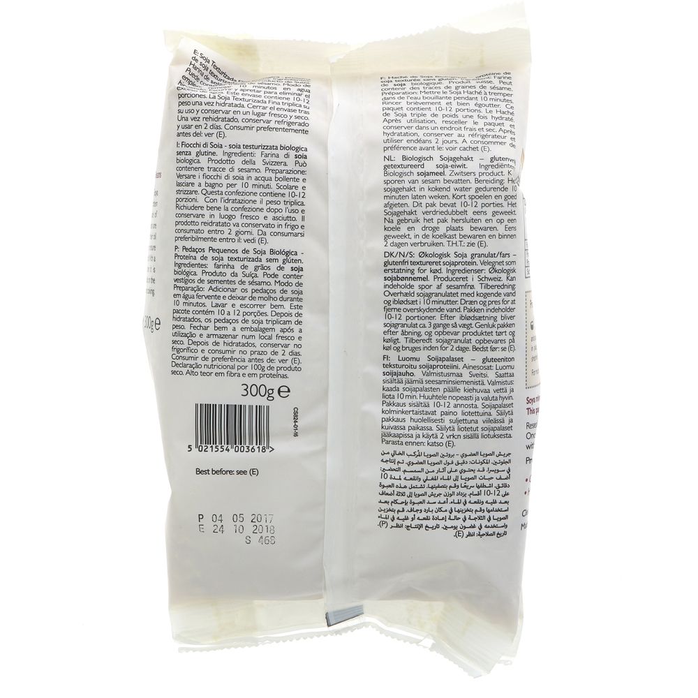 Organic Soya Mince Gluten Free 300g - Clearspring - Soya Bean - Eco Natural Products