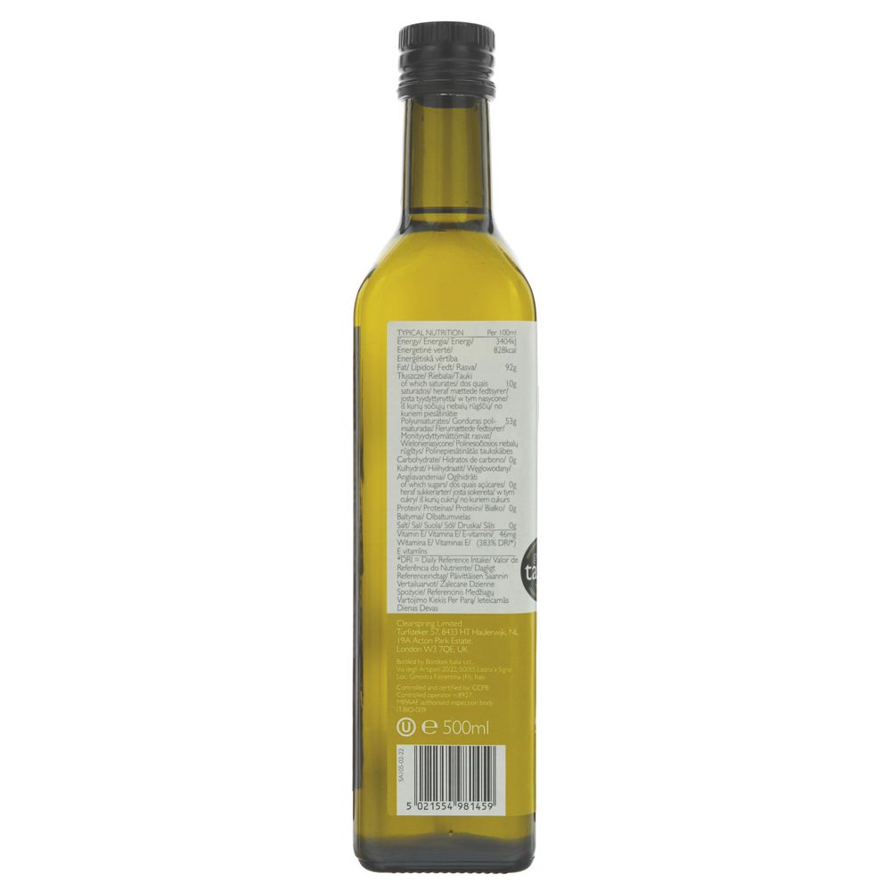 Organic Sunflower Cold Pressed Oil 500ml - Clearspring - Oil - Eco Natural Products