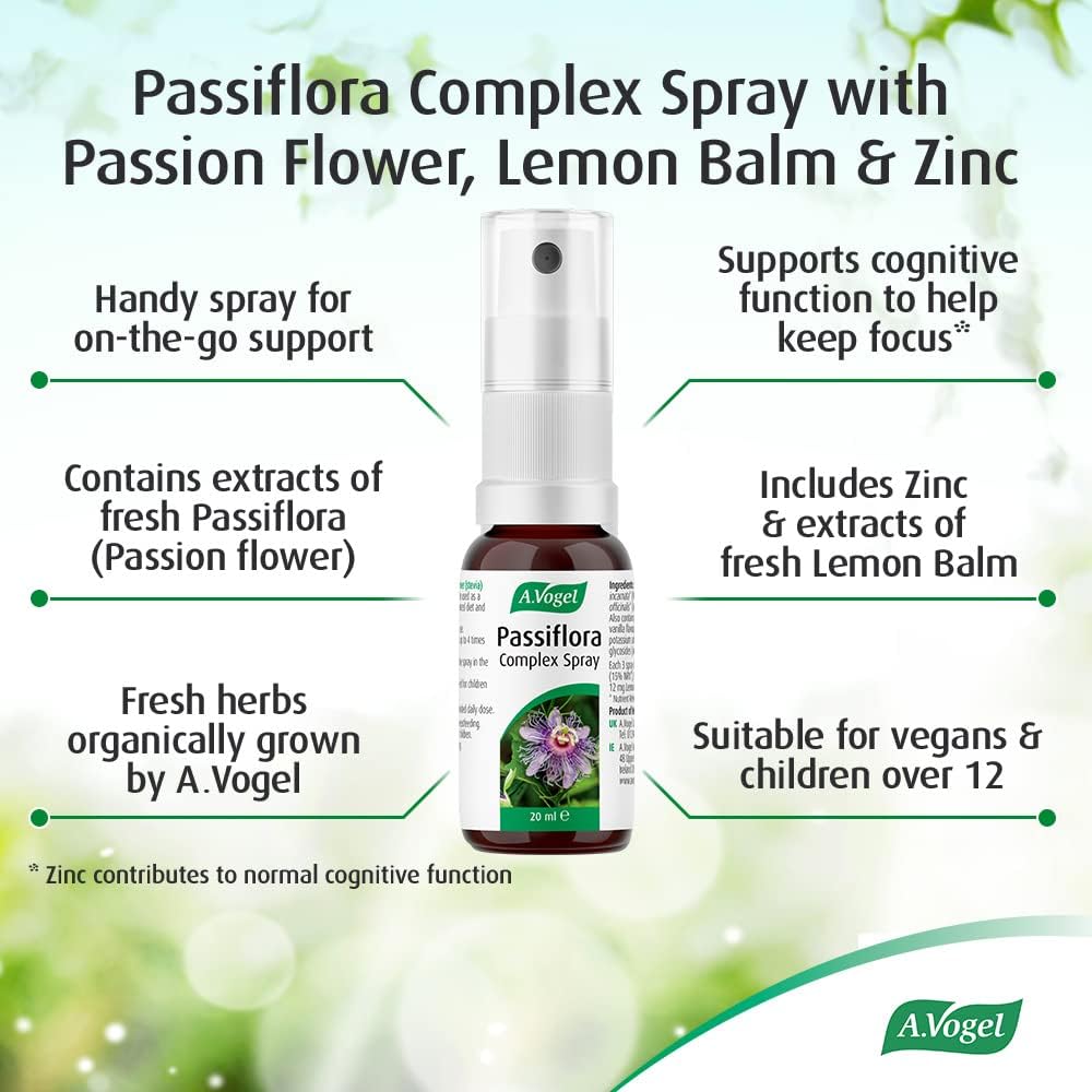 Passiflora and Lemon Balm Spray 20ml - A. Vogel - Vitamins & Supplements - Eco Natural Products