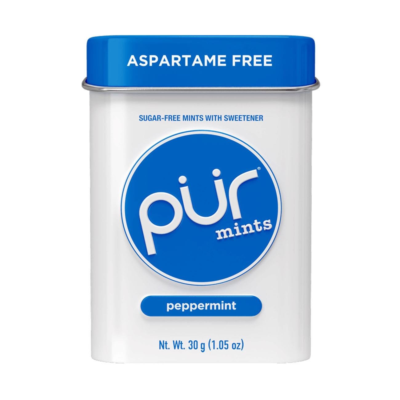 Peppermint Mints Tin 30g - Pur Gum - Pur Gum