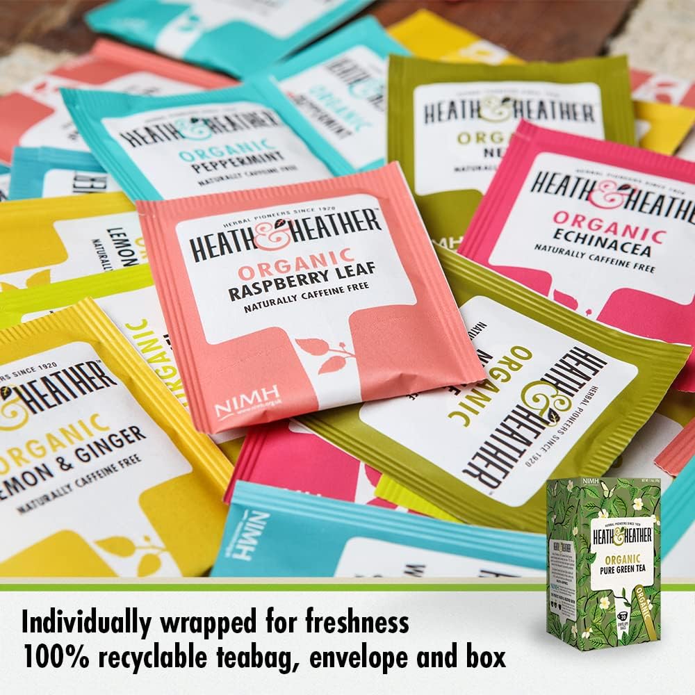 Pure Green Tea 20 Bags - Heath And Heather - Green Tea - Heath And Heather
