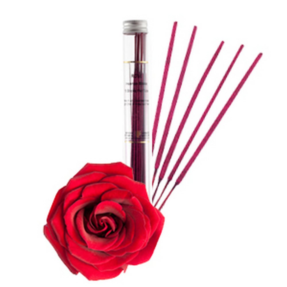 Rose Incense Sticks x 15 in Amphora Sleeve - Amphora Aromatics - Incense - Eco Natural Products