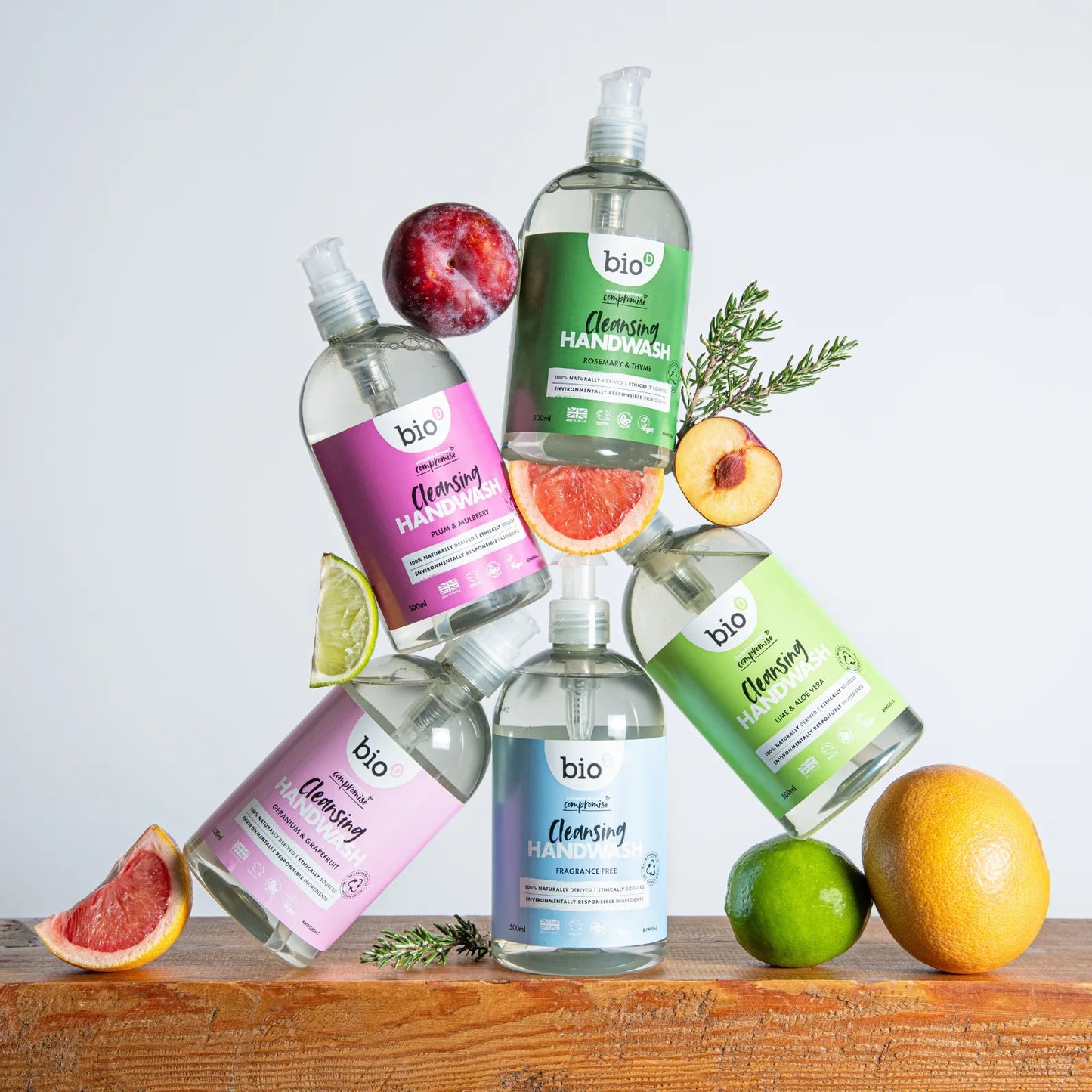 Sanitising Lime and Aloe Hand Wash 500ml - Bio - D - Liquid Hand Soap - Bio - D