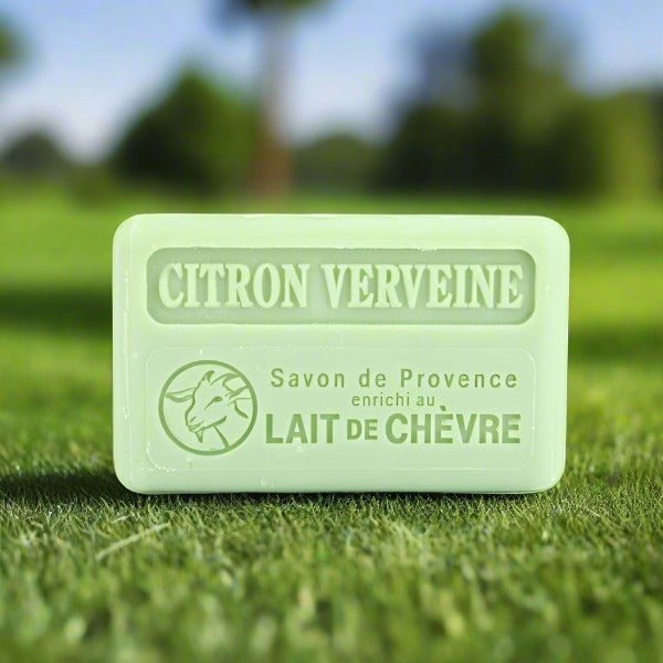 Savon de Marseille Lait de Chevre (Goat Milk) Citron Verveine 100g - FouFour - Savon de Marseille - Bar Soap - Eco Natural Products