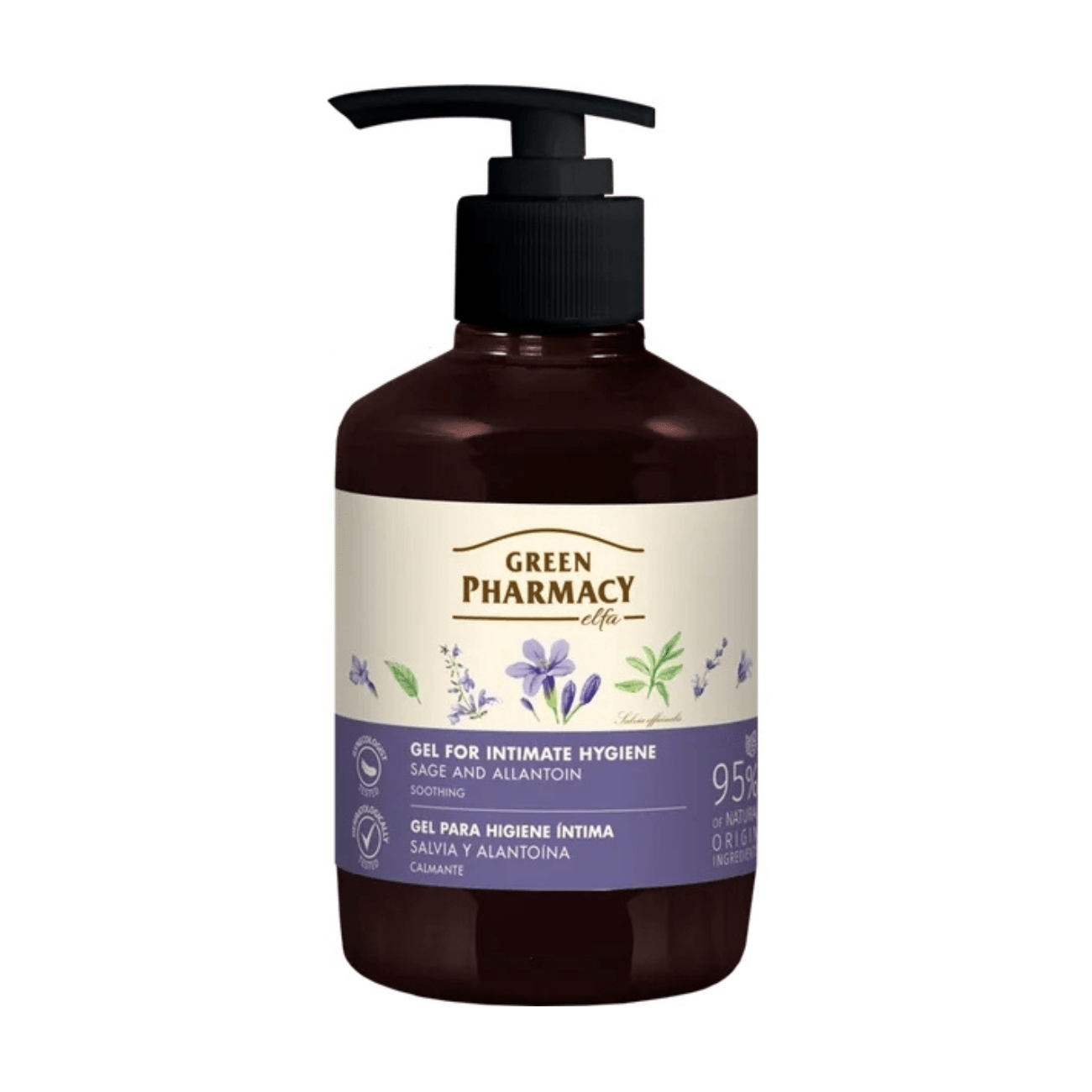 Soothing Intimate Hygiene Gel Sage & Allantoin 370ml - Green Pharmacy - Intimate Hygiene Gel - Green Pharmacy