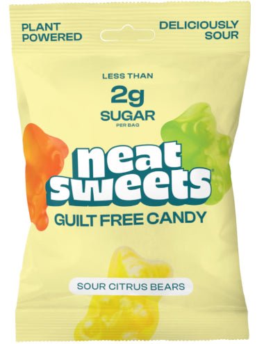 Sour Citrus Gummy Bears - Plant Based - 50g BBE 31.12.2025 - Neat Sweets - Neat Sweets