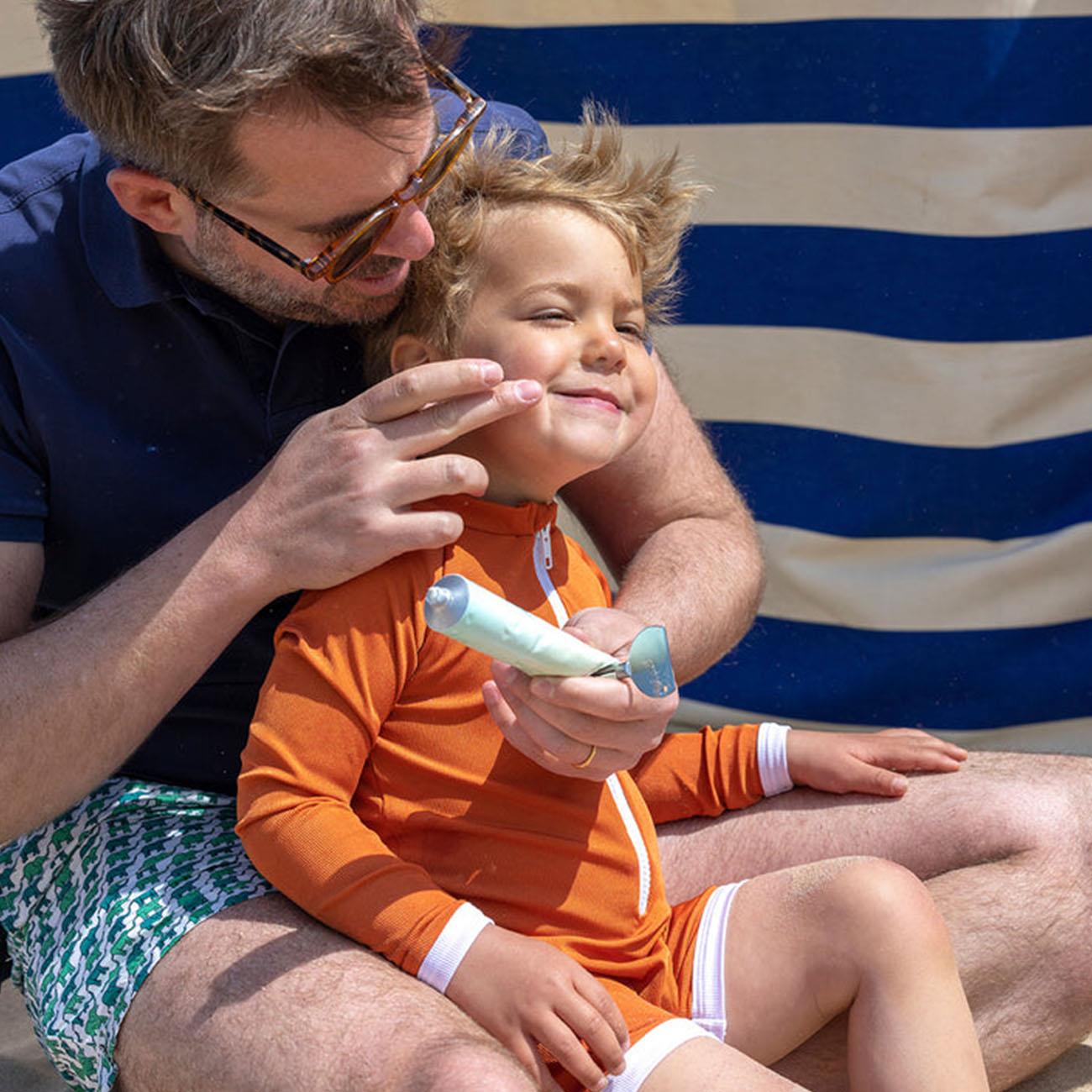 Odyskin sunscreen applied on skin showing no white cast and smooth finish