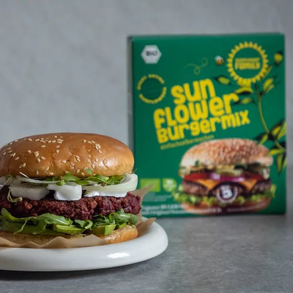 Sunflower Seed Burger Mix 90g - Sunflower Family - Meat Alternatives - Sunflower Family