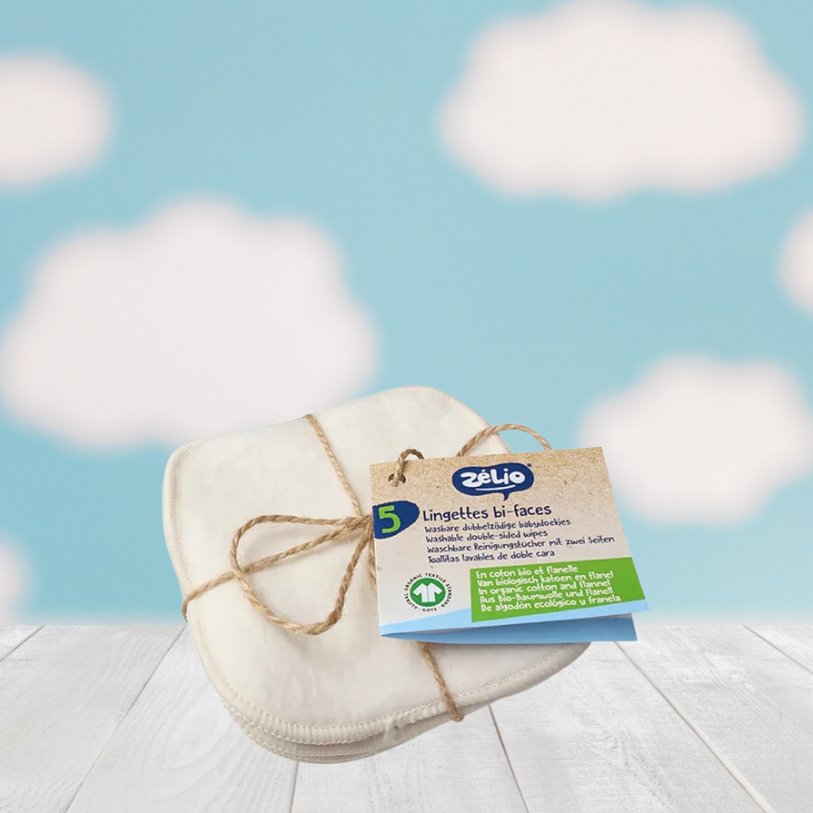Washable Two Sided Set of 5 - Zelio - Eco Natural Products