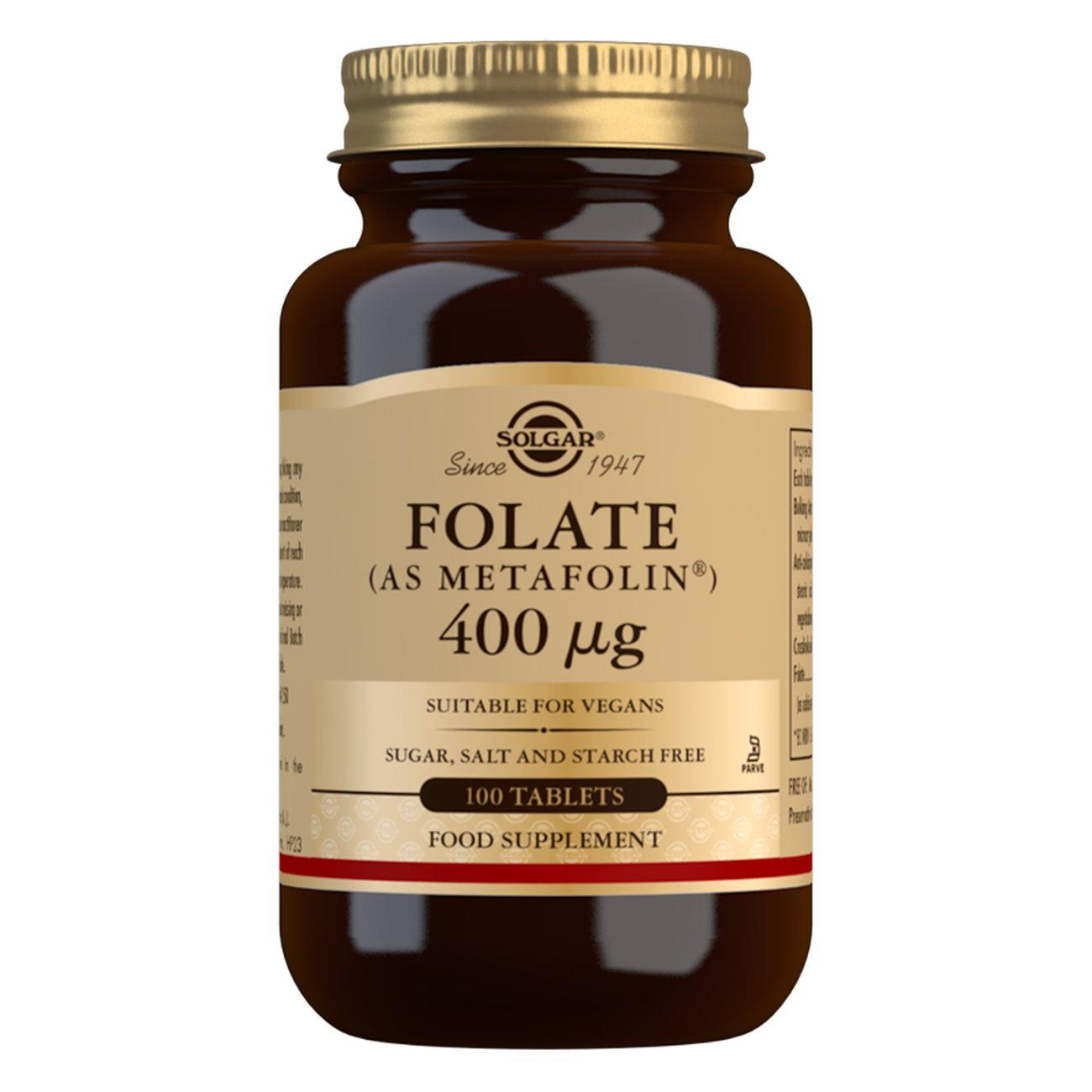 Folate (as Metafolin®) 400 µg - 100 Tablets