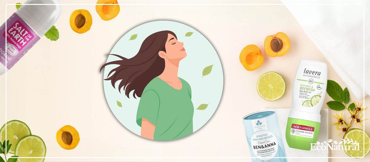 Natural aluminium-free deodorants with apricots and citrus