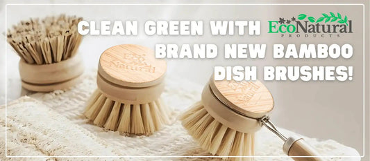 Clean Green with Bamboo Dish Brushes! 🌱 - Eco Natural Products