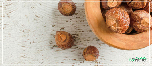 Natural soap nuts for eco-friendly plastic-free laundry