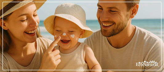 Natural mineral sunscreen for babies and children