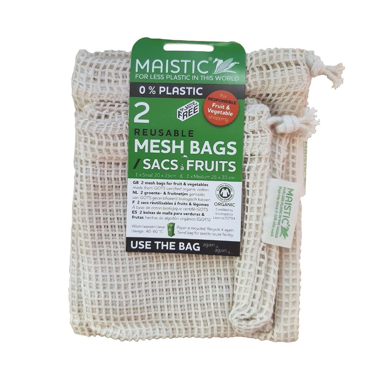 Cotton Fruit'n  Veggie Reusable Bag 2 pcs Set