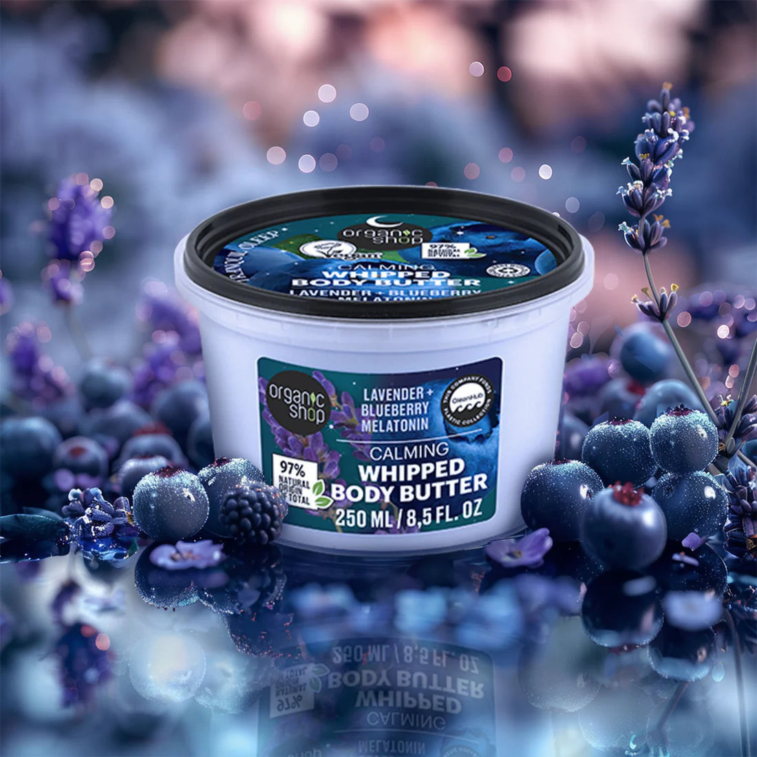 Organic Shop Calming Whipped Body Butter For Tender Sleep 250ml lifestyle image 2
