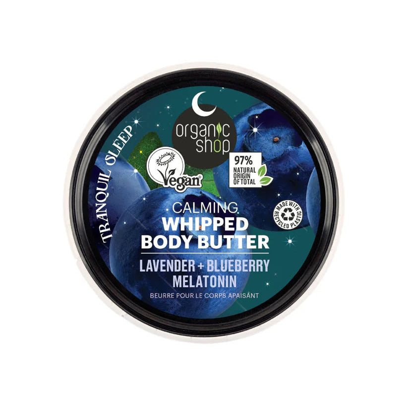 Organic Shop Calming Whipped Body Butter For Tender Sleep 250ml top view