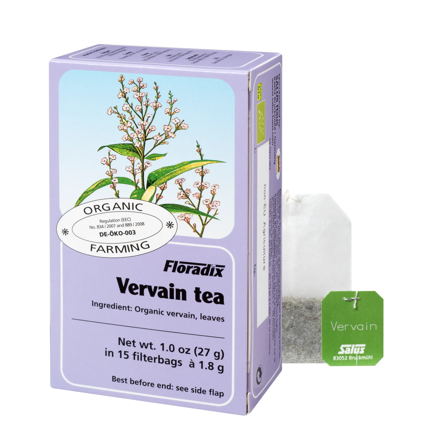 Organic Lemon Verbena Tea Herbal 15 Bags