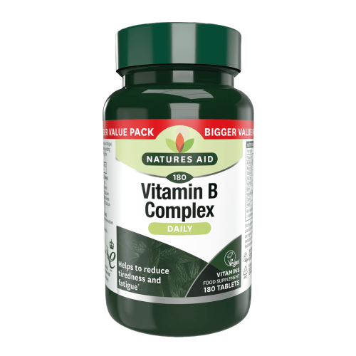 Vitamin B Complex 180 Tablets pack - Natures Aid