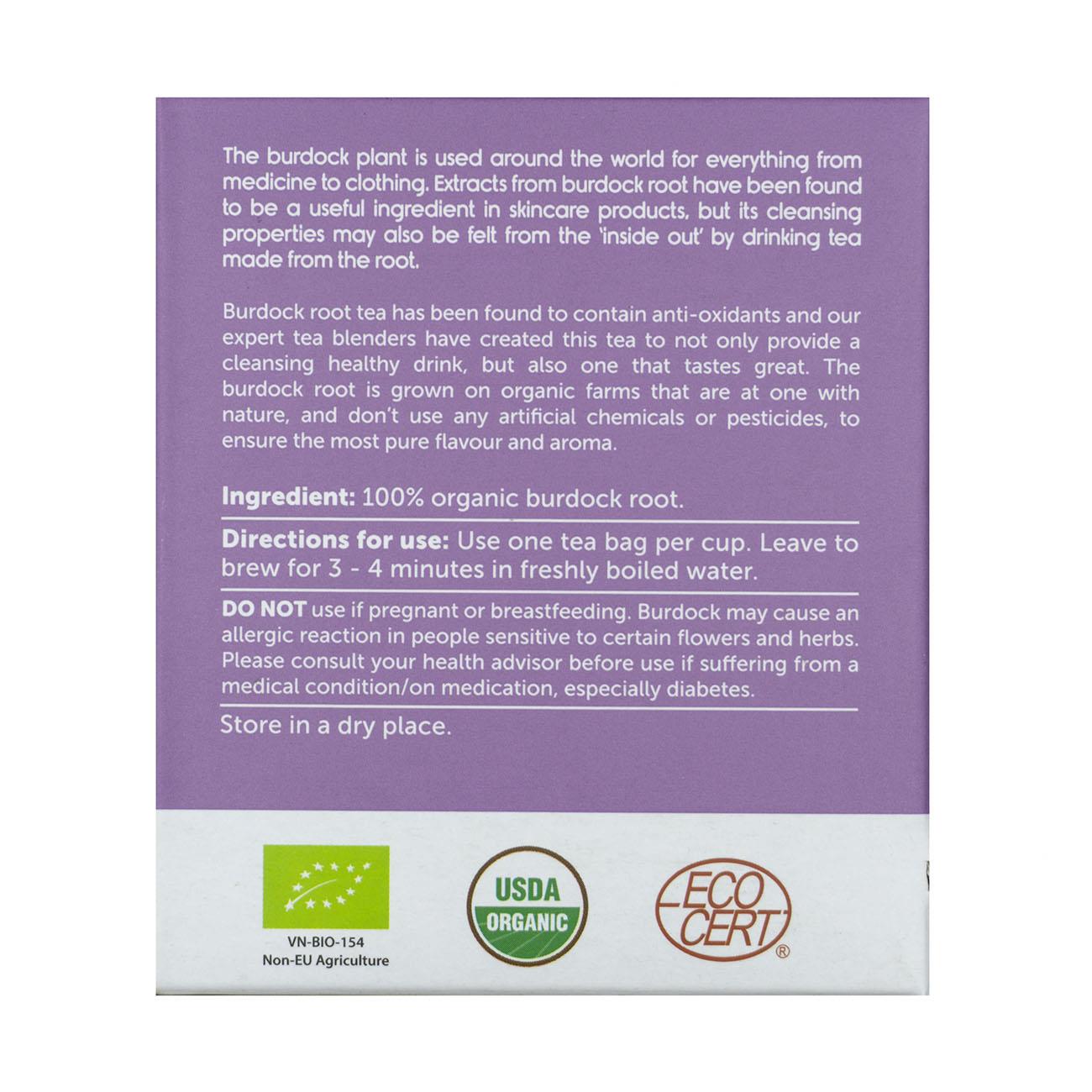 Organic Burdock Root Tea 20 Sachets