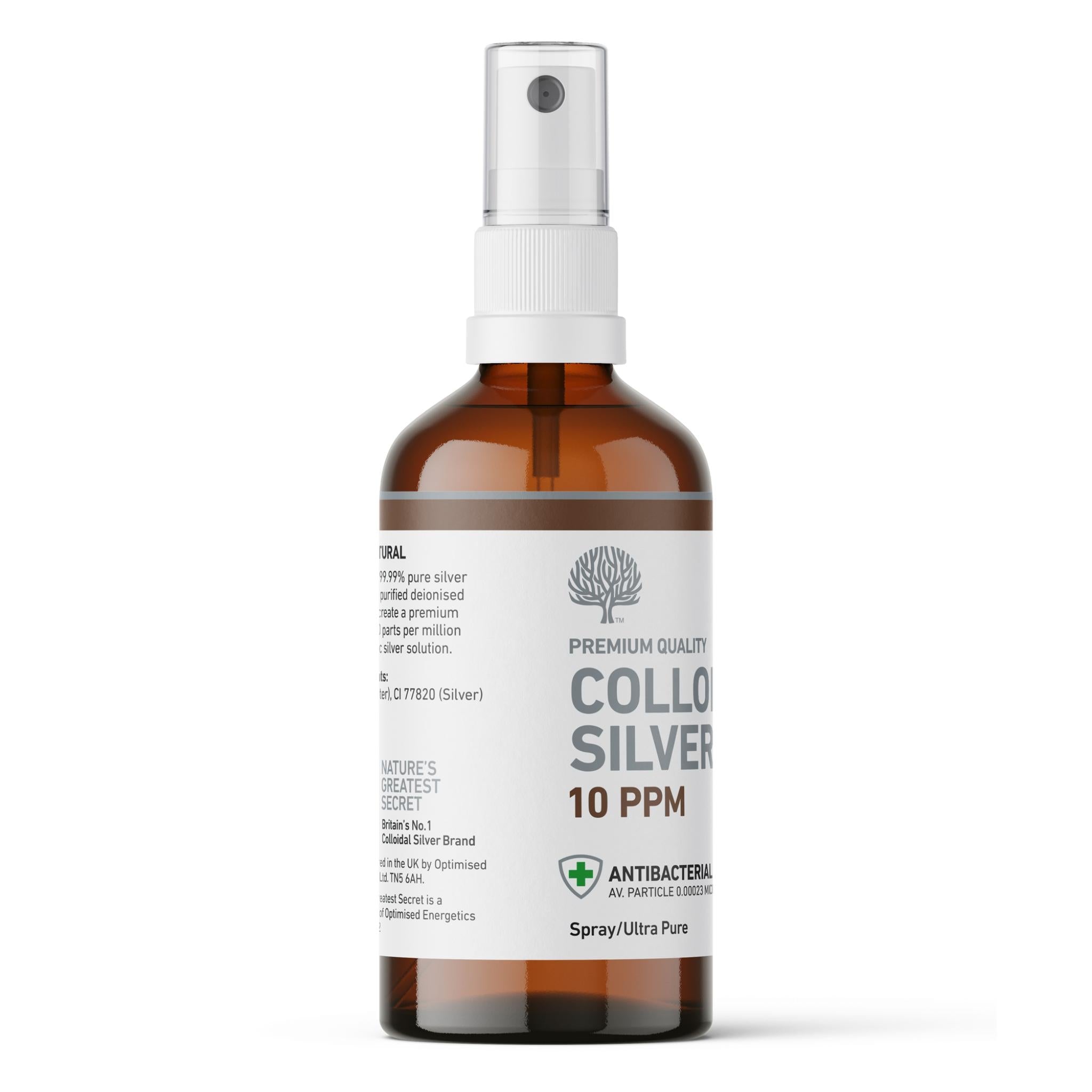 10 ppm Colloidal Silver Solution Spray 100ml - Eco Natural Products - Nature's Greatest Secret - Supplements