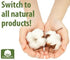 100% Biodegradable Cotton Balls 100pcs - Eco Natural Products - Organyc - Cotton Balls