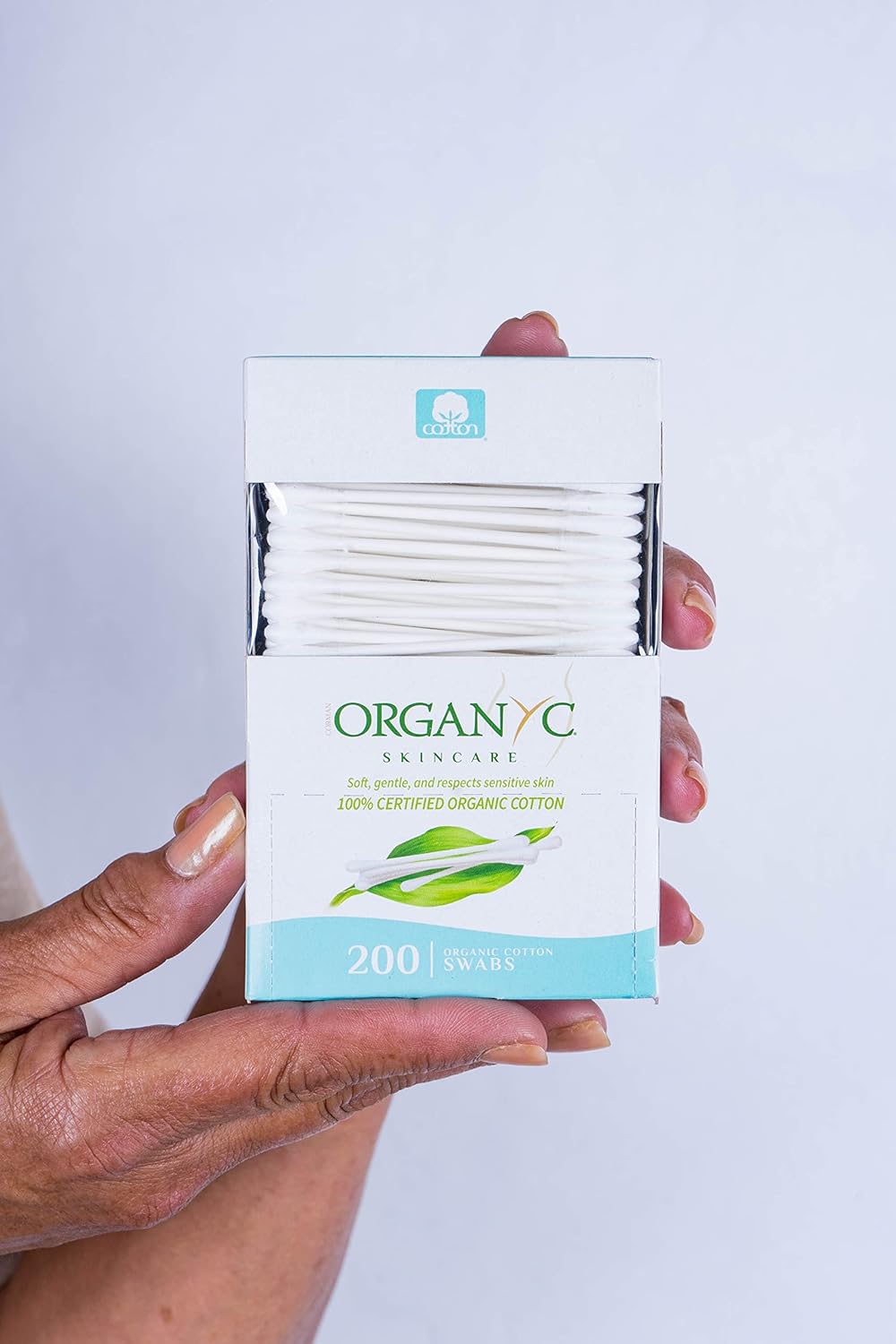 100% Biodegradable Cotton Buds 200pcs - Eco Natural Products - Organyc - Cotton Buds