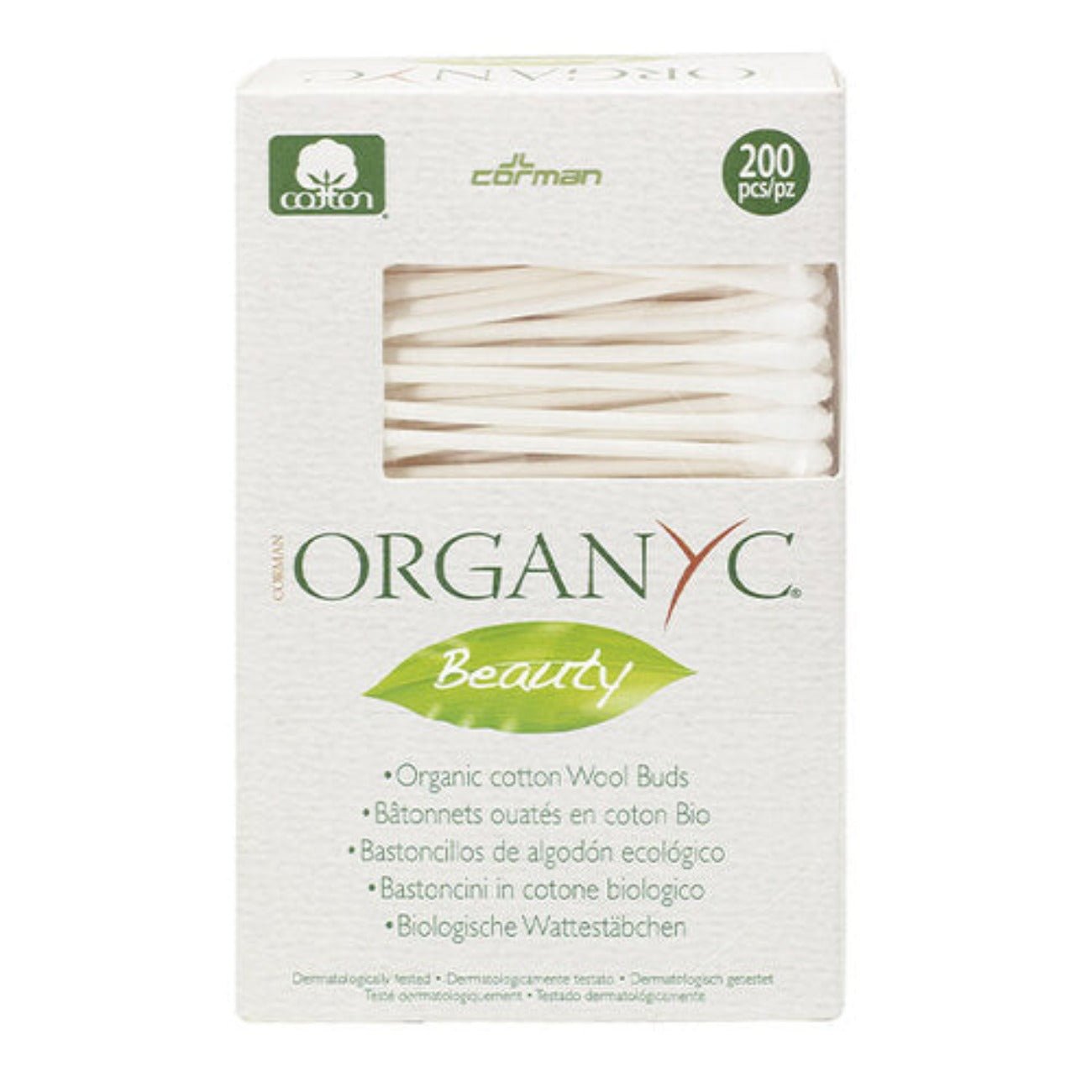 100% Biodegradable Cotton Buds 200pcs - Eco Natural Products - Organyc - Cotton Buds