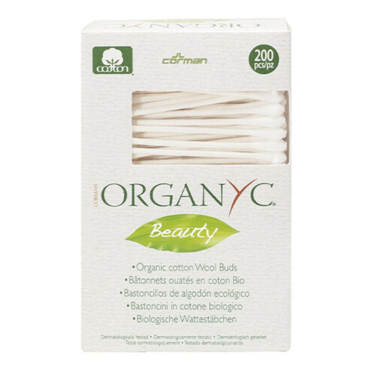 100% Biodegradable Cotton Buds 200pcs - Organyc - Cotton Buds - Eco Natural Products