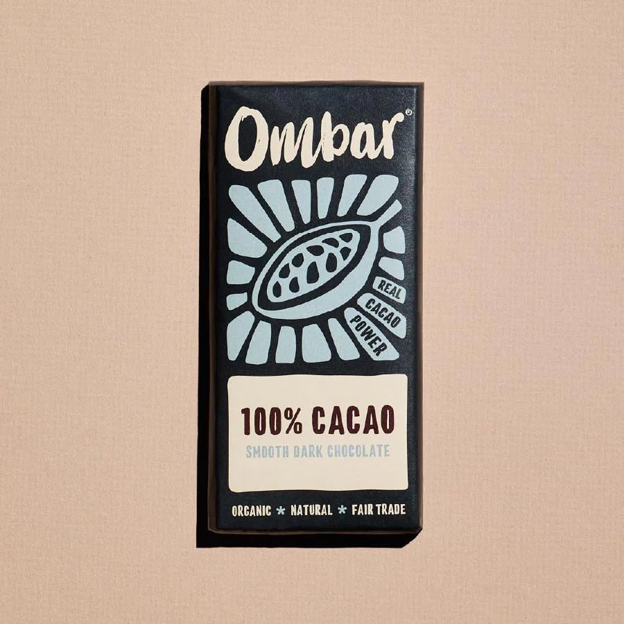 100% Cacao Chocolate Bar 35g - Ombar - Chocolate Bar - Ombar