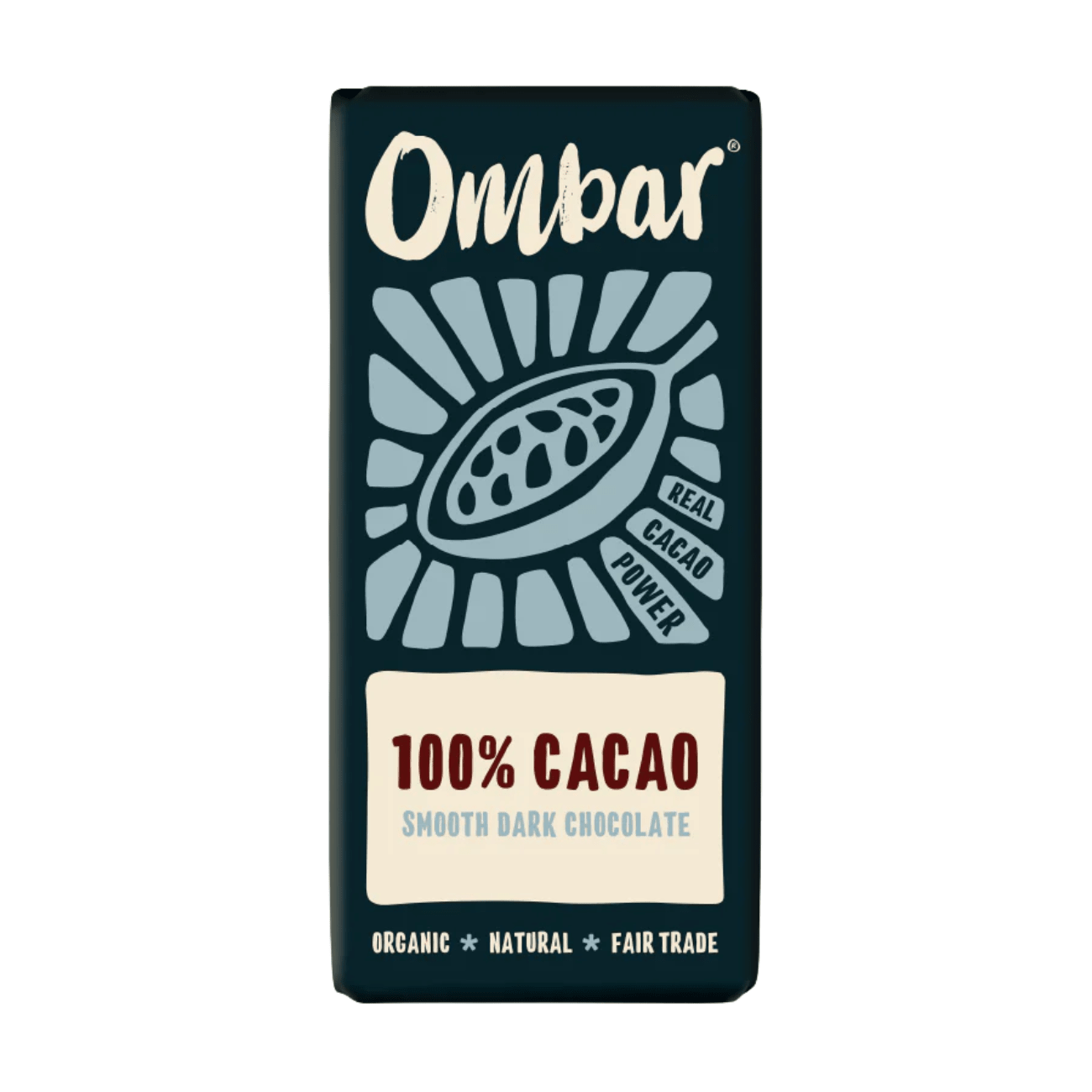 100% Cacao Chocolate Bar 35g - Ombar - Chocolate Bar - Ombar