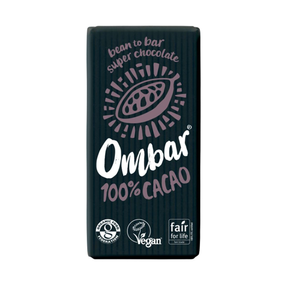 100% Cacao Chocolate Bar 35g - Ombar - Chocolate Bar - Eco Natural Products