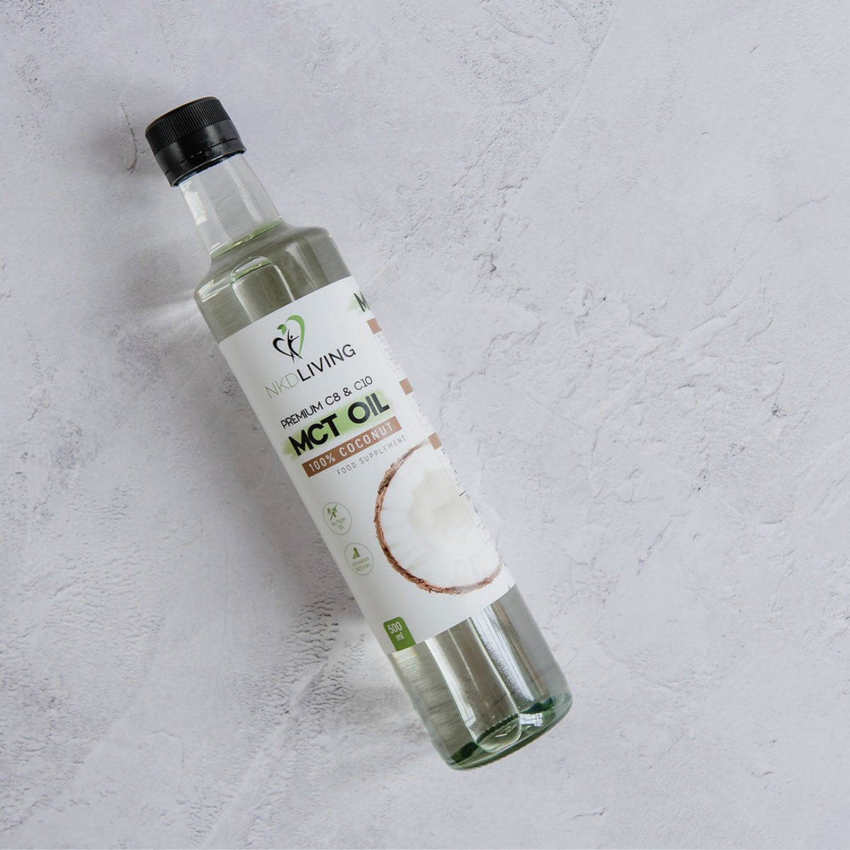 100% Coconut MCT Oil 500ml - Nkd Living - Food supplement - Nkd Living