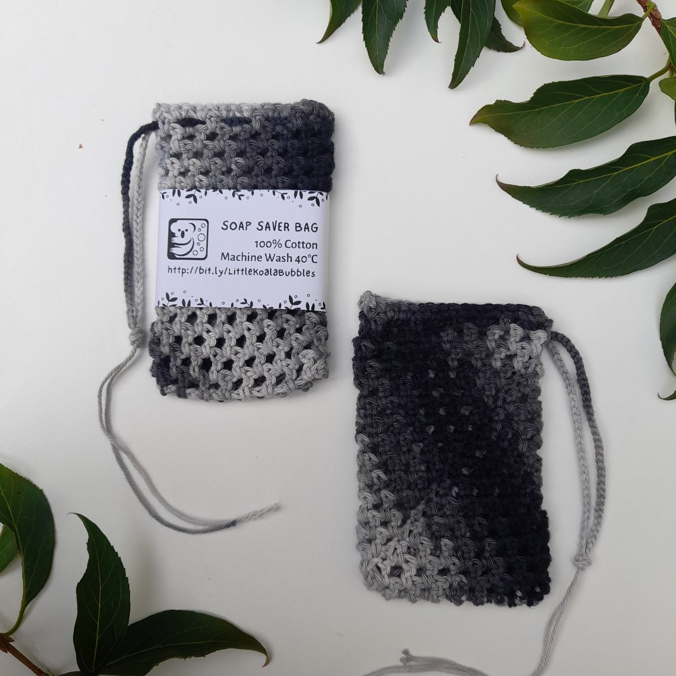100% Cotton Handmade Soap Saver - 1 Bag - Little Koala Bubbles - Soap Dishes & Holders - Little Koala Bubbles