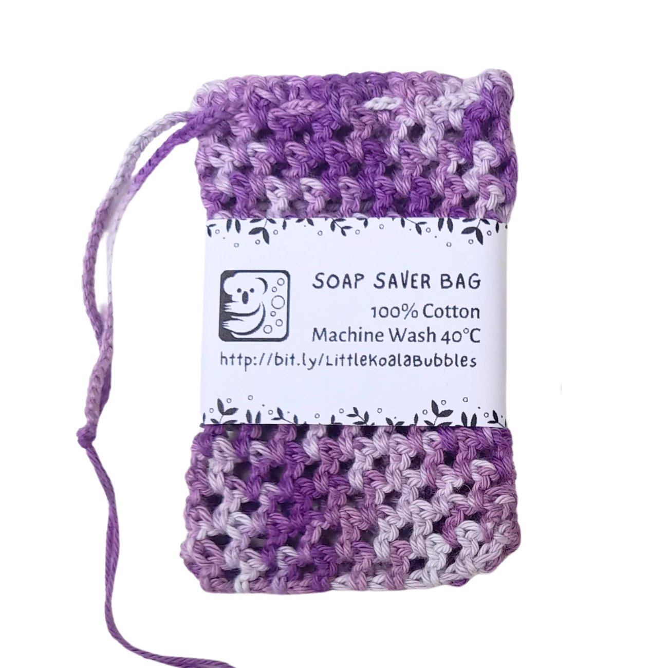 100% Cotton Soap Saver Bag - Little Koala Bubbles - Soap Saver Bag - Eco Natural Products