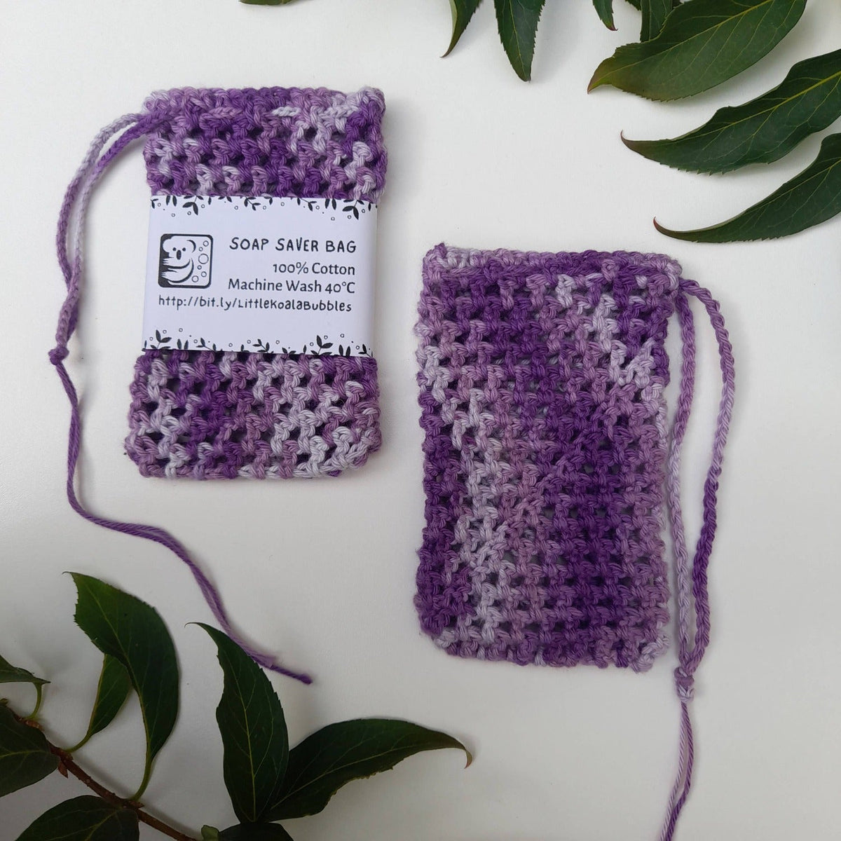 100% Cotton Soap Saver Bag - Little Koala Bubbles - Soap Saver Bag - Eco Natural Products