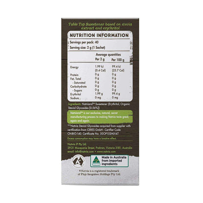 100% Sweetener 40 Sticks Box - Natvia - Sweetener - Eco Natural Products