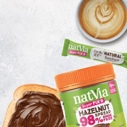 100% Sweetener 80 Sticks Box - Natvia - Sweetener - Eco Natural Products