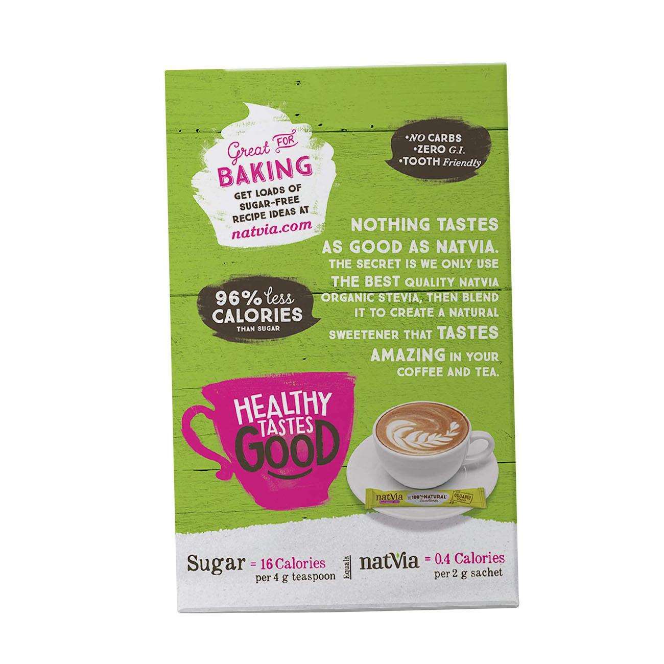 100% Sweetener 80 Sticks Box - Natvia - Sweetener - Eco Natural Products