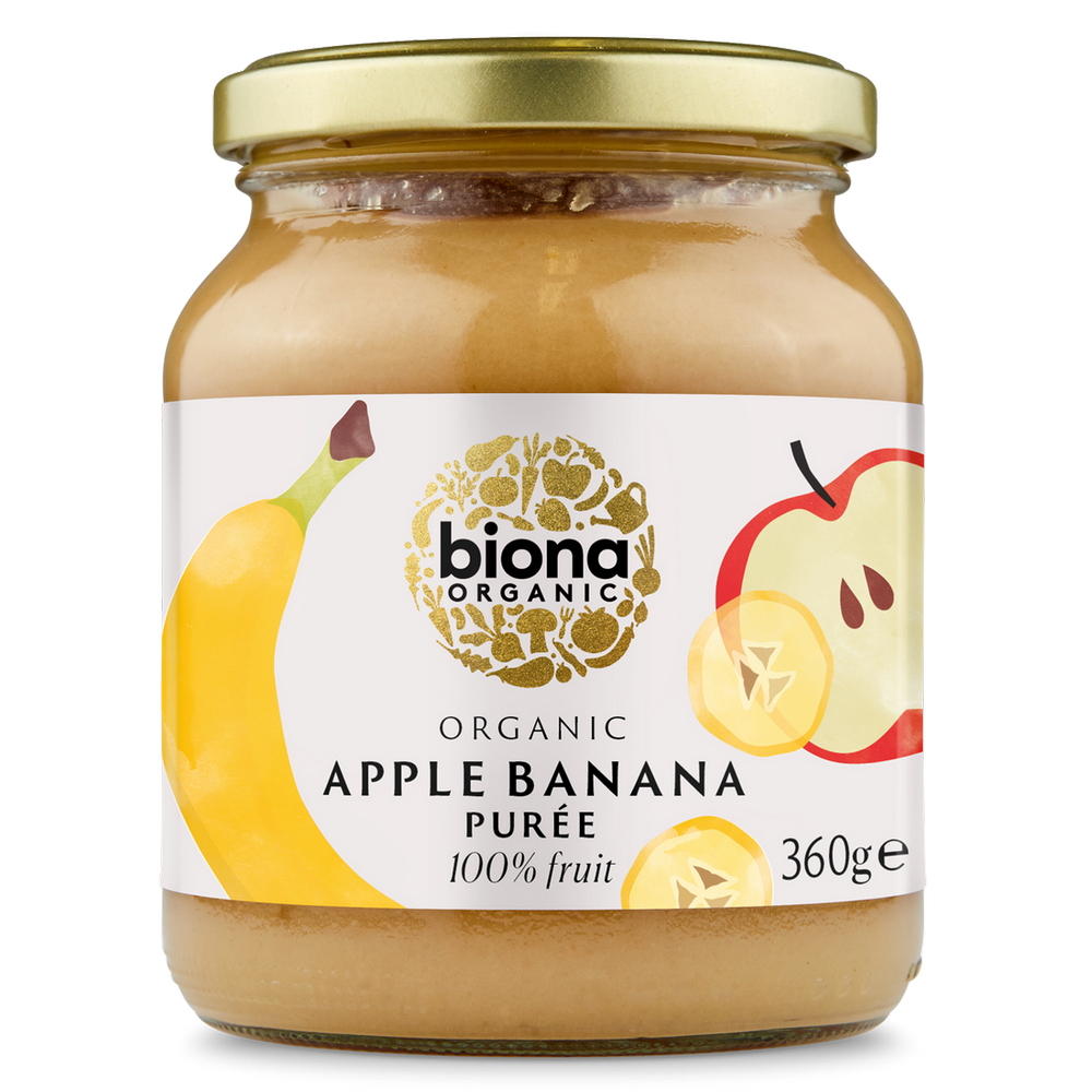 Organic Apple & Banana Puree No Added Sugar 350g